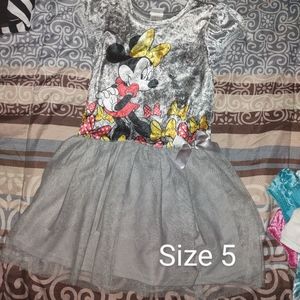 Disney Minnie mouse gray dress